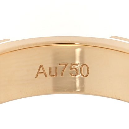 Harry Winston 18K Yellow Gold Diamond HW Logo Single Diamond Band Ring 53 6.25 5 of 7