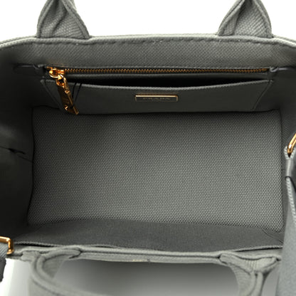 Prada Canapa Small Logo Tote Mercurio 4 of 4