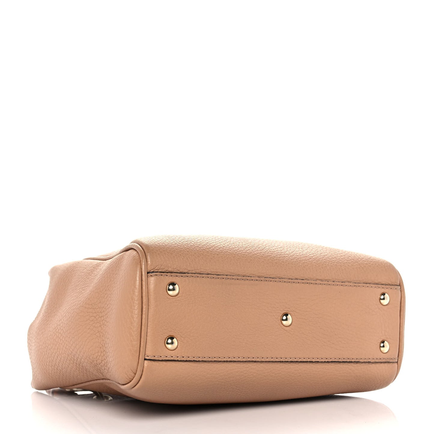 Cellarius Calfskin Mini Bamboo Shopper Tote Camelia