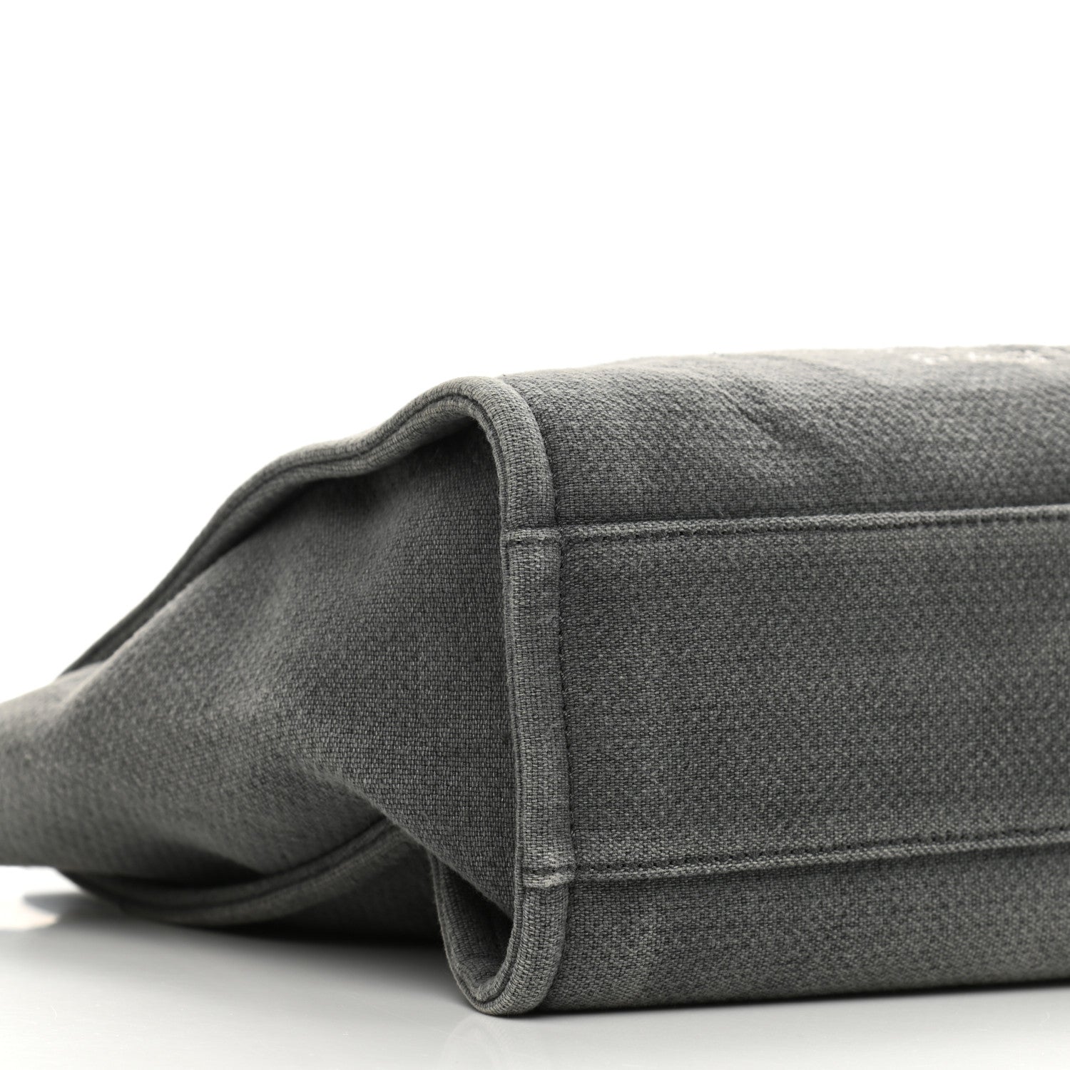 Chanel Canvas Small Deauville Tote Grey 9 of 11