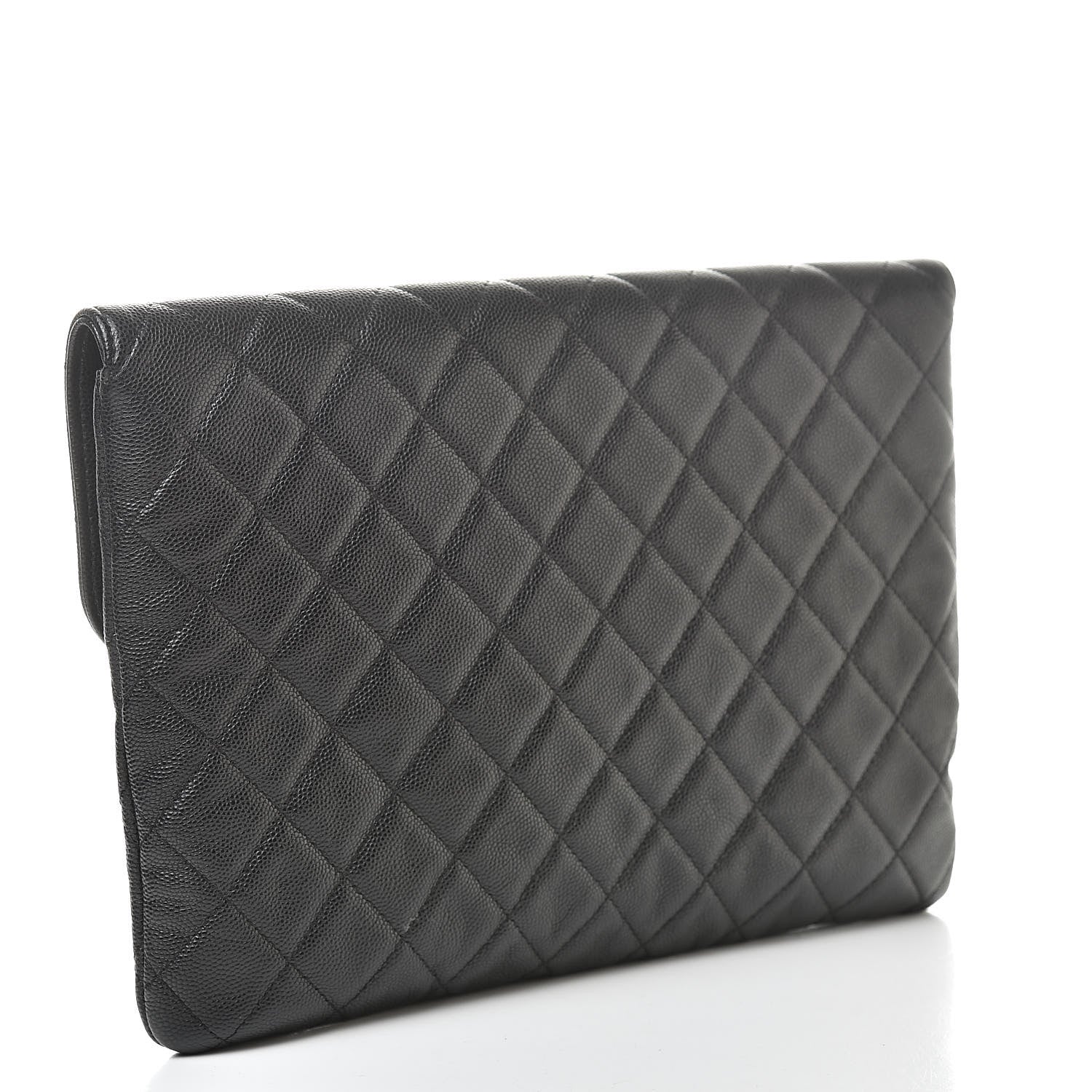 Chanel Caviar Quilted Medium Golden Class Pouch Black 3 of 8