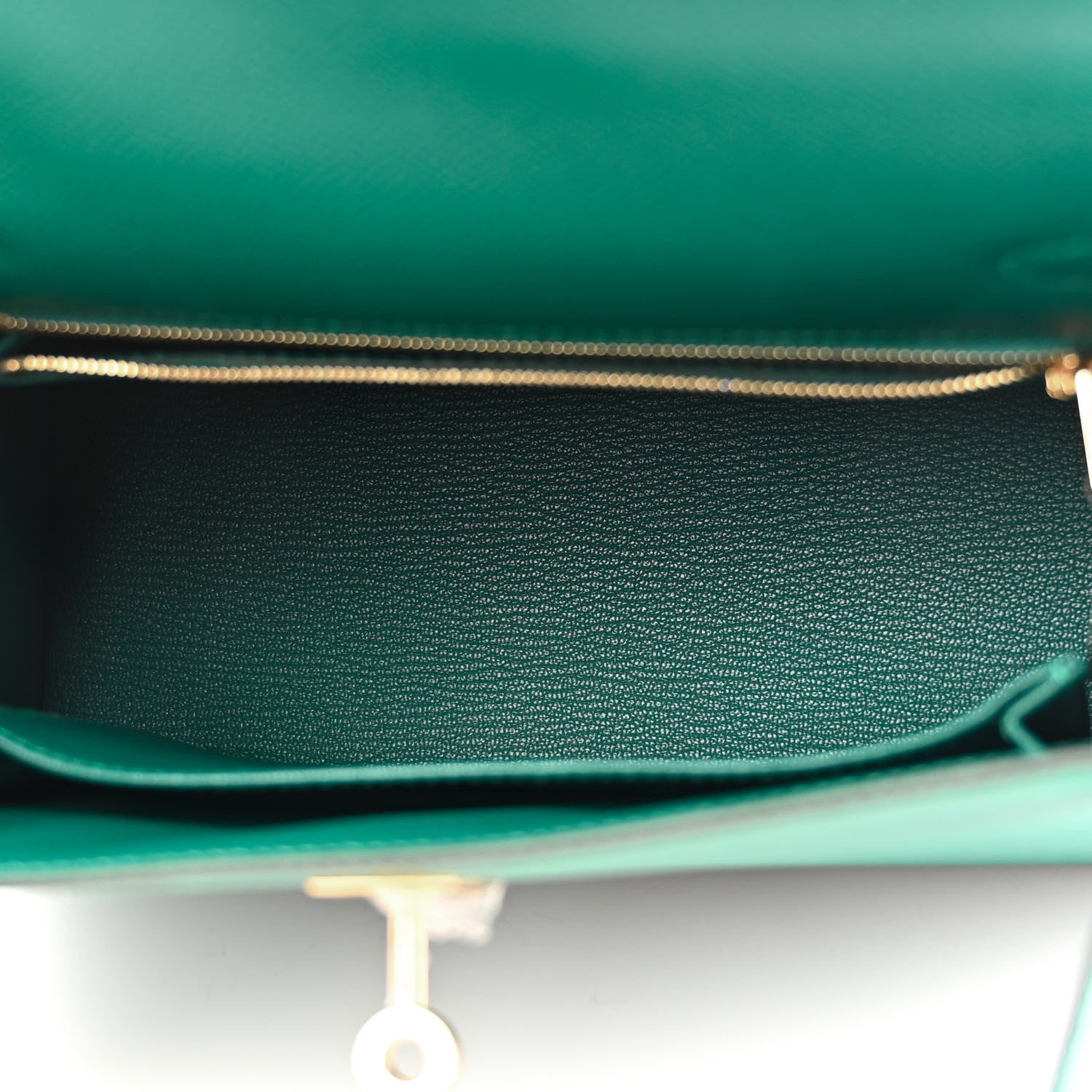 Hermes Epsom Kelly Sellier 25 Malachite 5 of 11