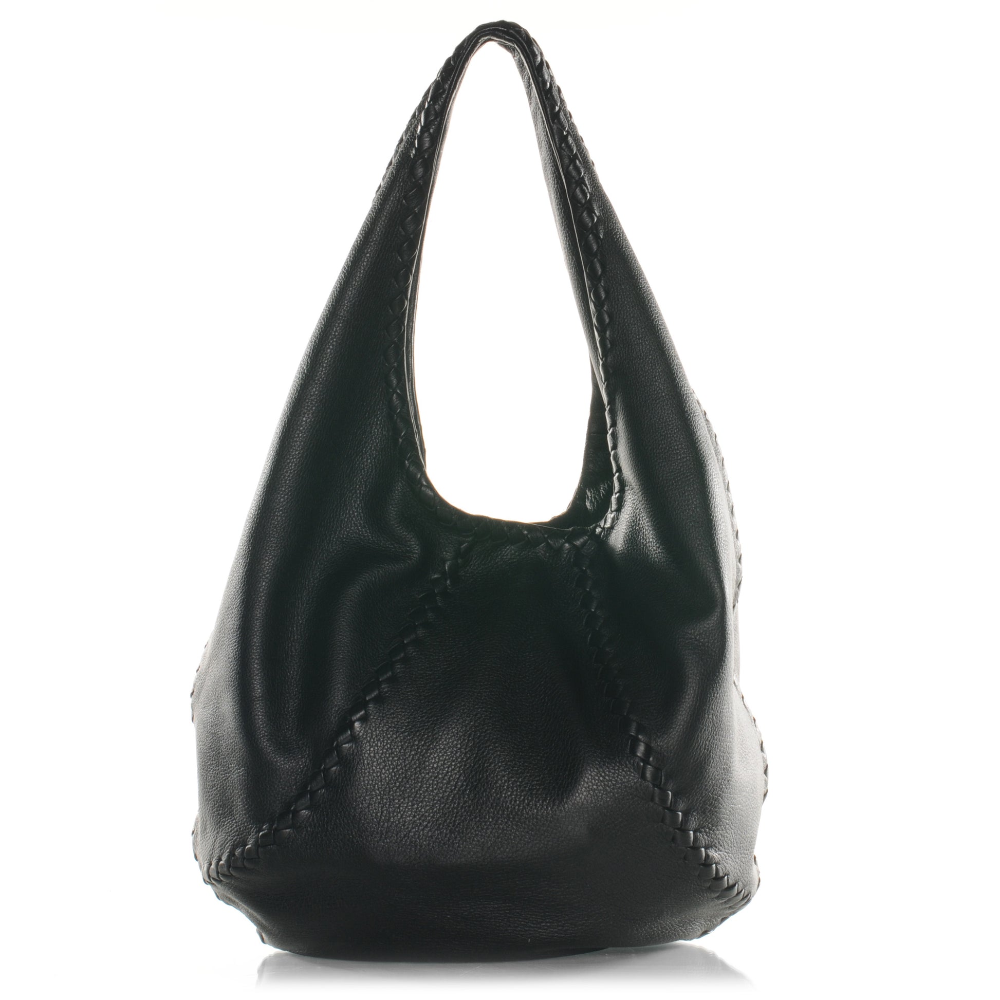 Bottega Veneta Cervo Deerskin Hobo Nero Black 1 of 9