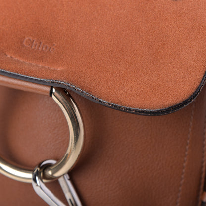 Chloe Suede Calfskin Small Faye Backpack Tobacco 11 of 12