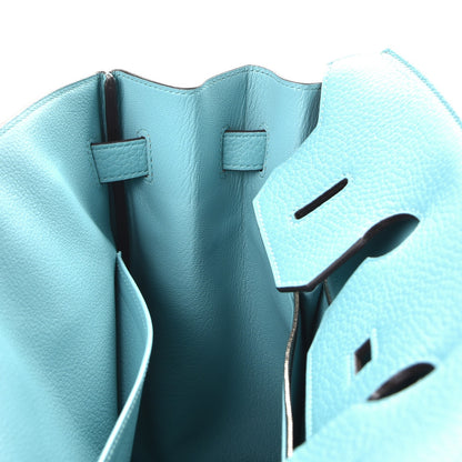 Hermes Taurillon Clemence Birkin 35 Bleu Atoll 13 of 36