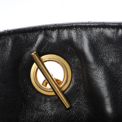 Chanel Lambskin Quilted Shoulder Bag Black 10 of 12