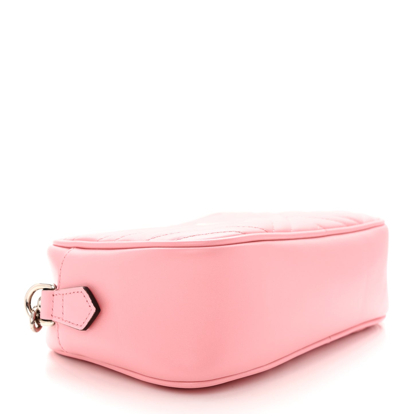 Calfskin Matelasse Small GG Marmont Chain Shoulder Bag Wild Rose