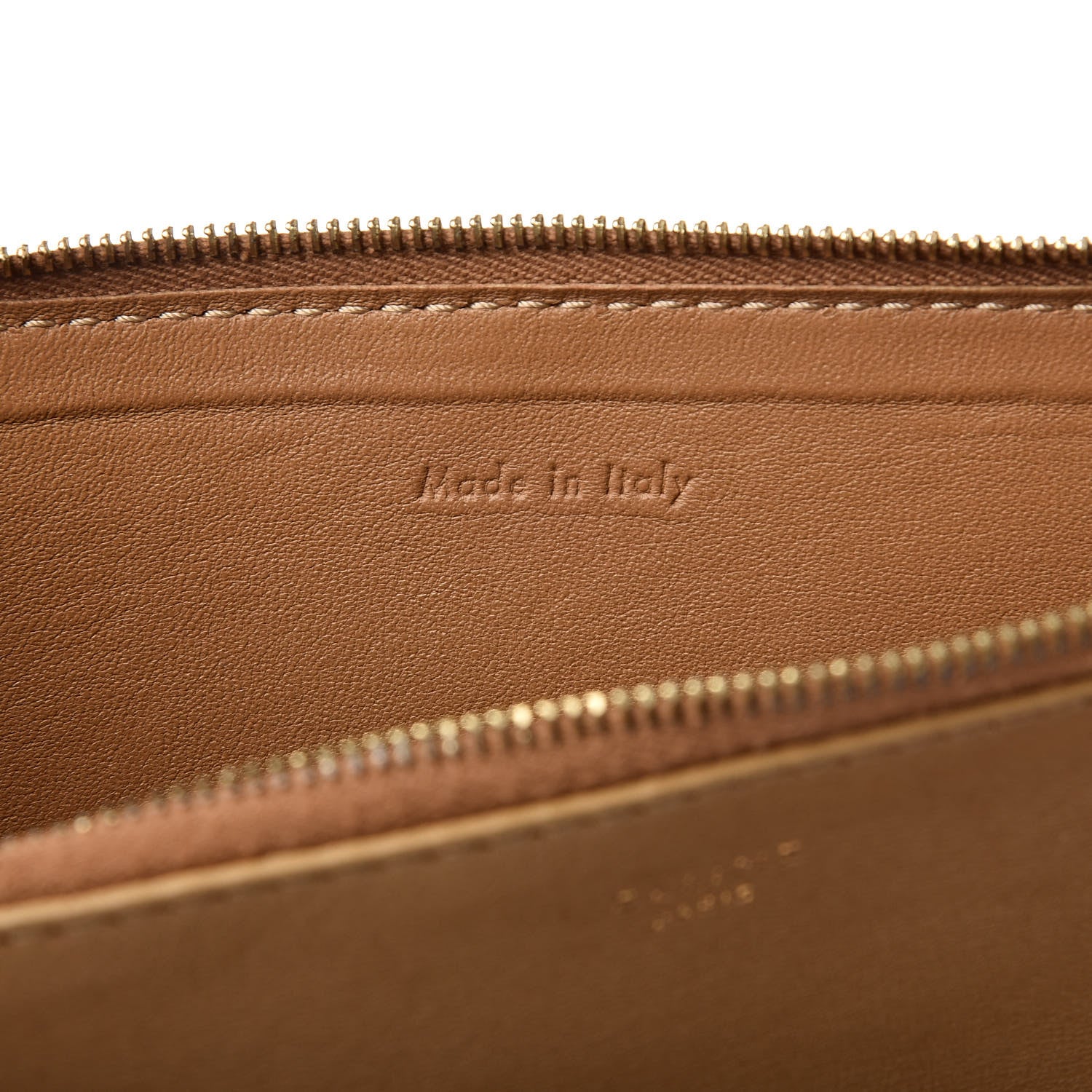 Celine Lambskin Bi-Color Solo Clutch Pouch Nude 8 of 17