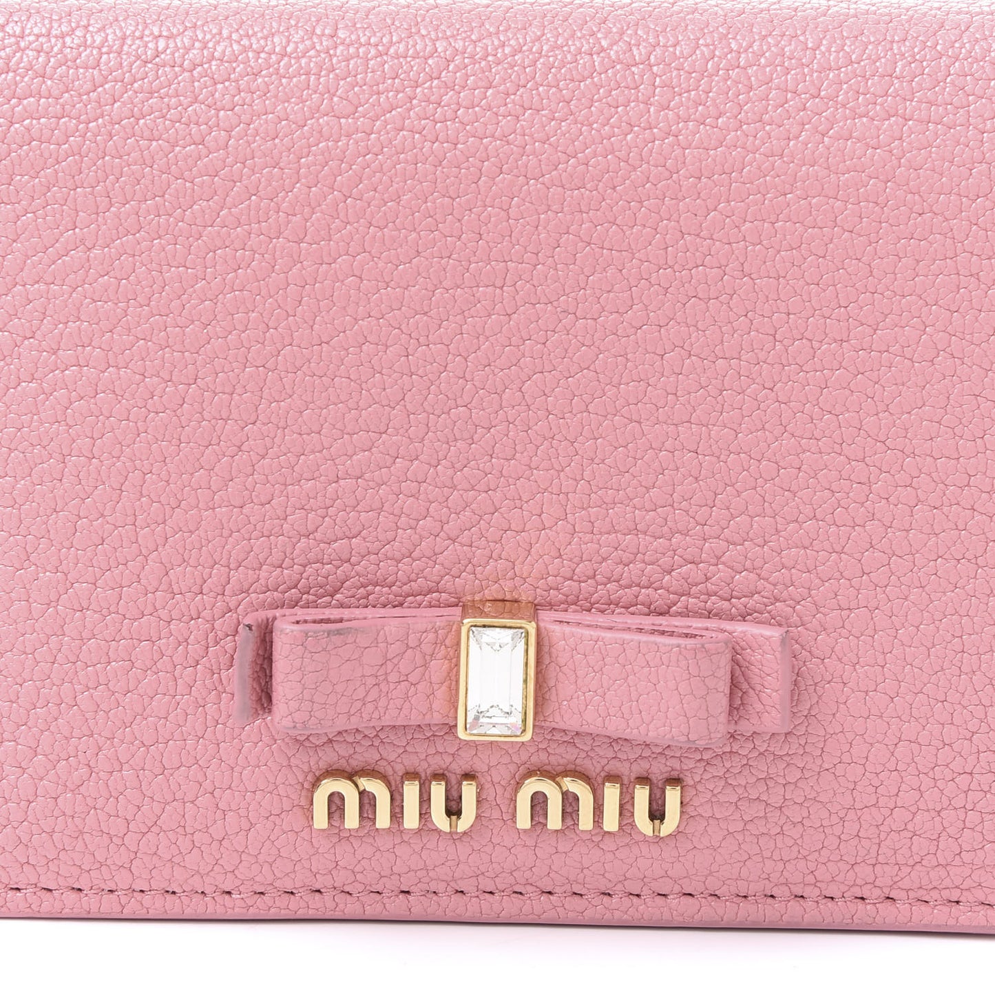 Goatskin Madras Flap Wallet Rosa