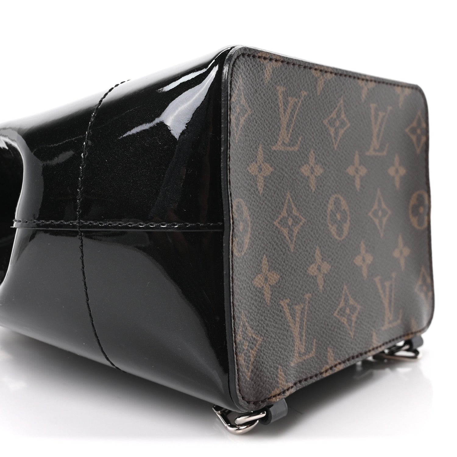 Louis Vuitton Patent Monogram Hot Springs Backpack Black 8 of 9