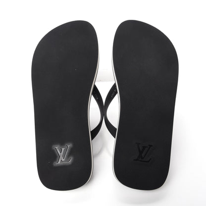 Louis Vuitton Rubber Mens Molitor Thong Sandals 7 Black 5 of 8