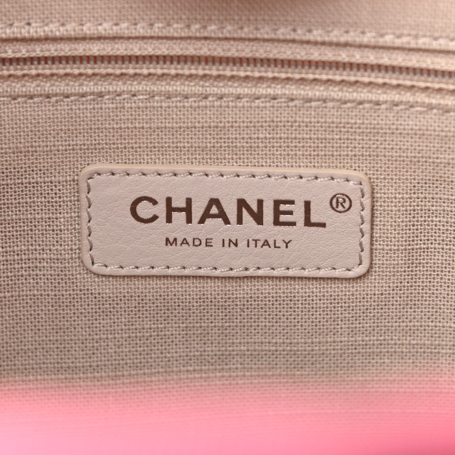 Chanel Mixed Fibers Small Deauville Tote Pink 6 of 10