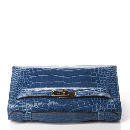 Hermes Shiny Alligator Kelly Pochette Mykonos 9 of 31