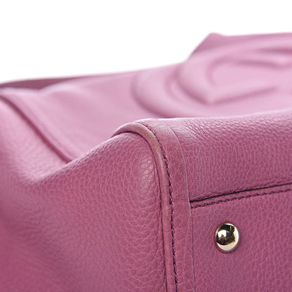 Gucci Pebbled Calfskin Medium Soho Shoulder Bag Fresia Rose 8 of 12