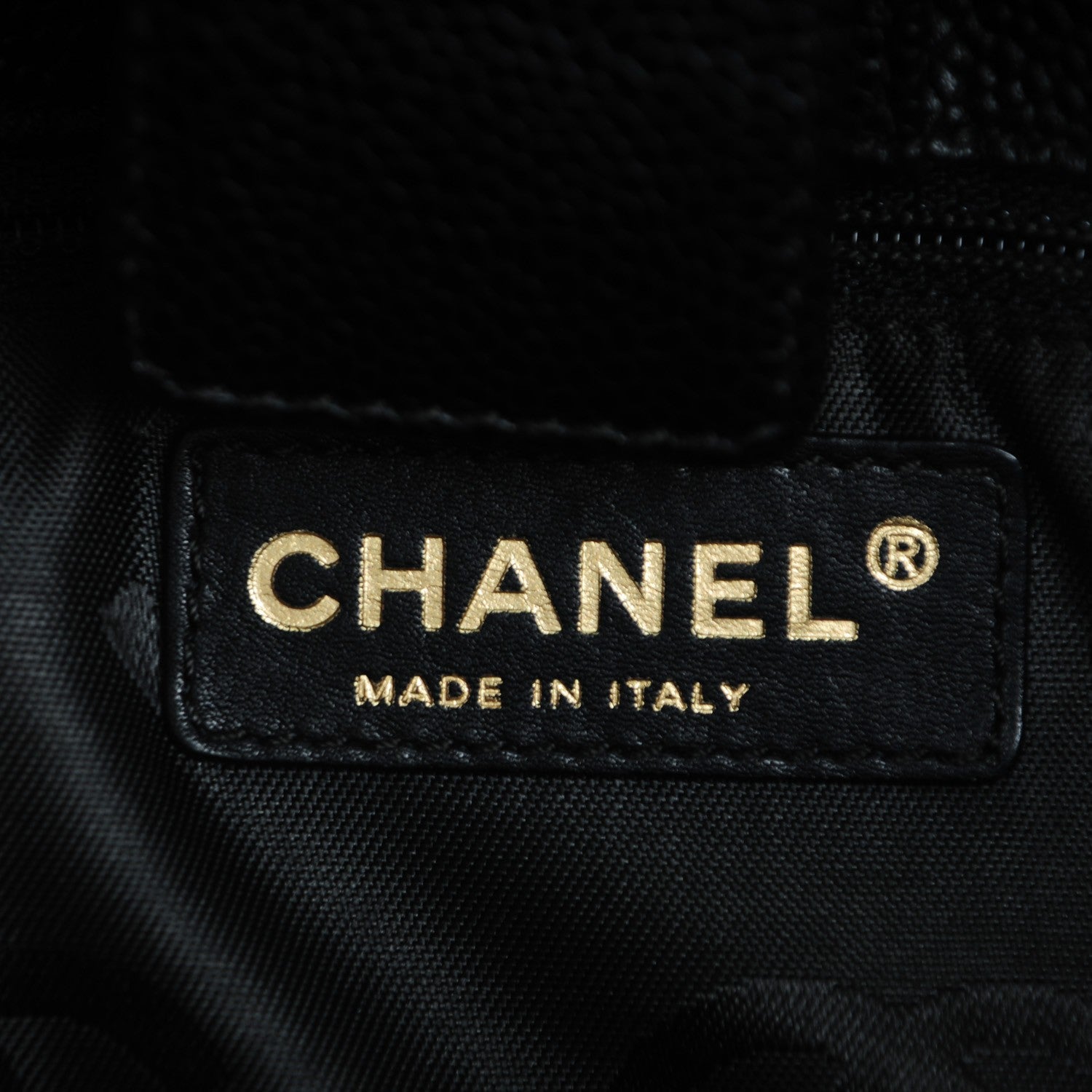 Chanel Caviar CC Stitched Medium Flap Shoulder Bag Black 7 of 7