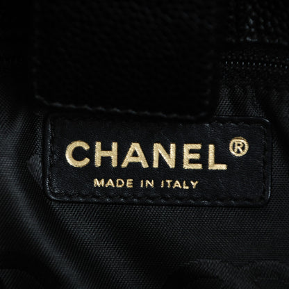 Chanel Caviar CC Stitched Medium Flap Shoulder Bag Black 7 of 7