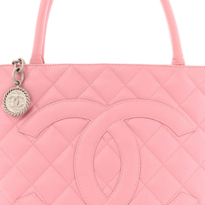 Chanel Caviar Medallion CC Tote Light Pink 8 of 13