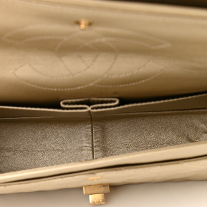 Chanel Metallic Aged Calfskin Quilted 2.55 Reissue 226 Flap Pale Gold 5 of 10