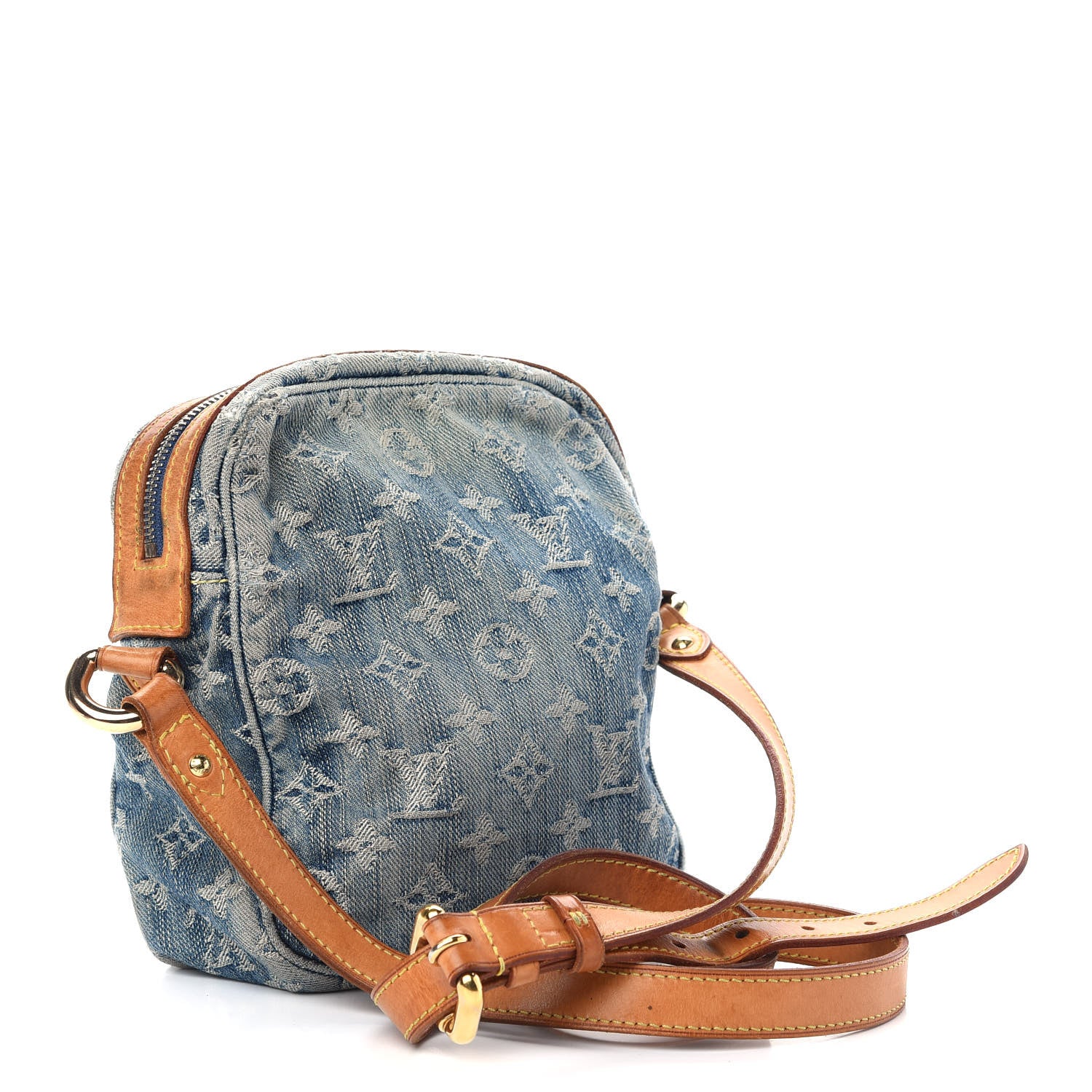 Louis Vuitton Denim Camera Bag Blue 3 of 13