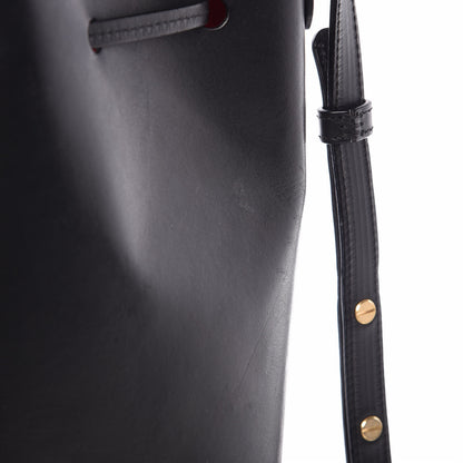 Mansur Gavriel Vegetable Tanned Calfskin Bucket Bag Black Flamma 15 of 20