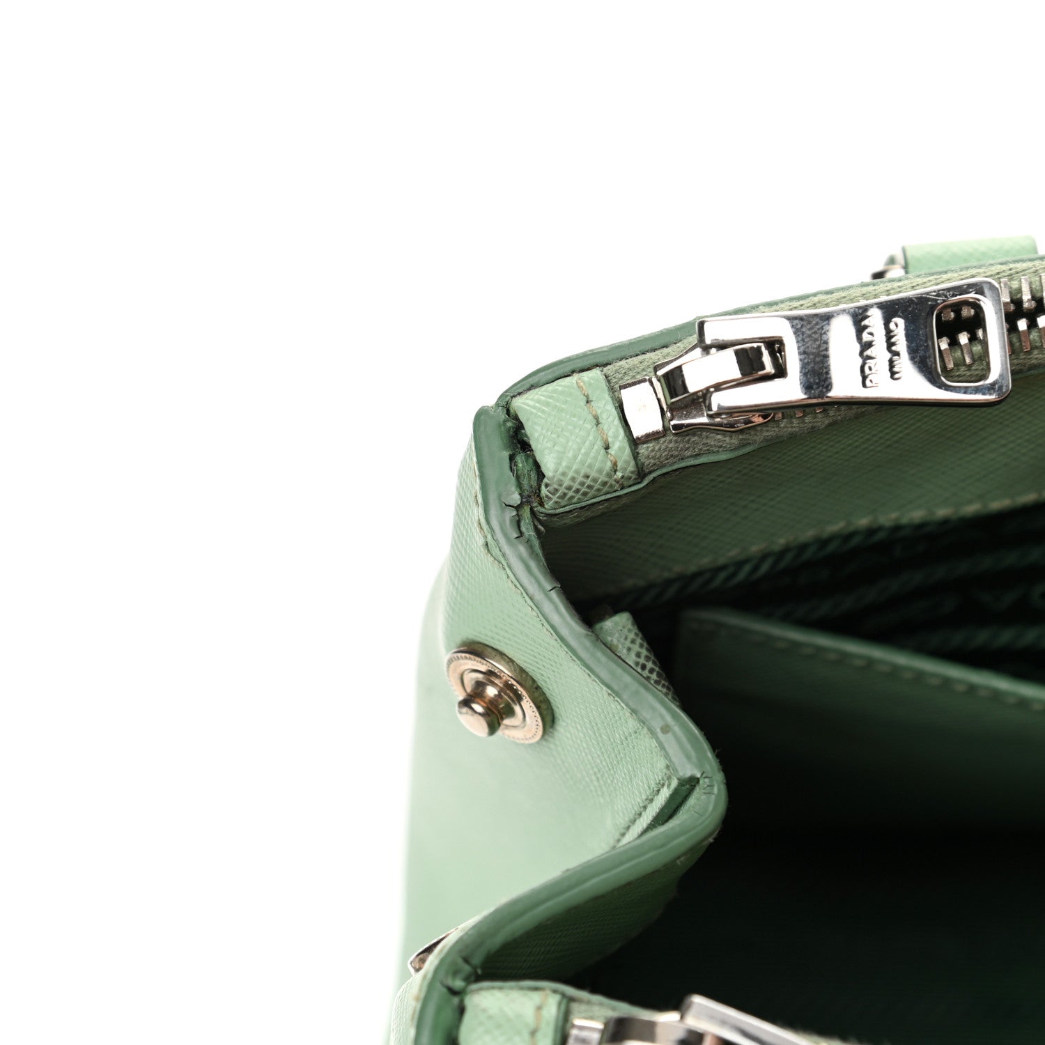 Prada Saffiano Lux Small Galleria Double Zip Tote Acquamarina 19 of 25