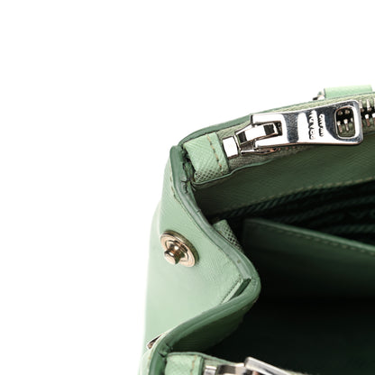 Prada Saffiano Lux Small Galleria Double Zip Tote Acquamarina 19 of 25