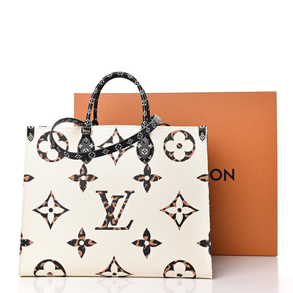 Louis Vuitton Monogram Giant Jungle Onthego GM Ivory 11 of 11