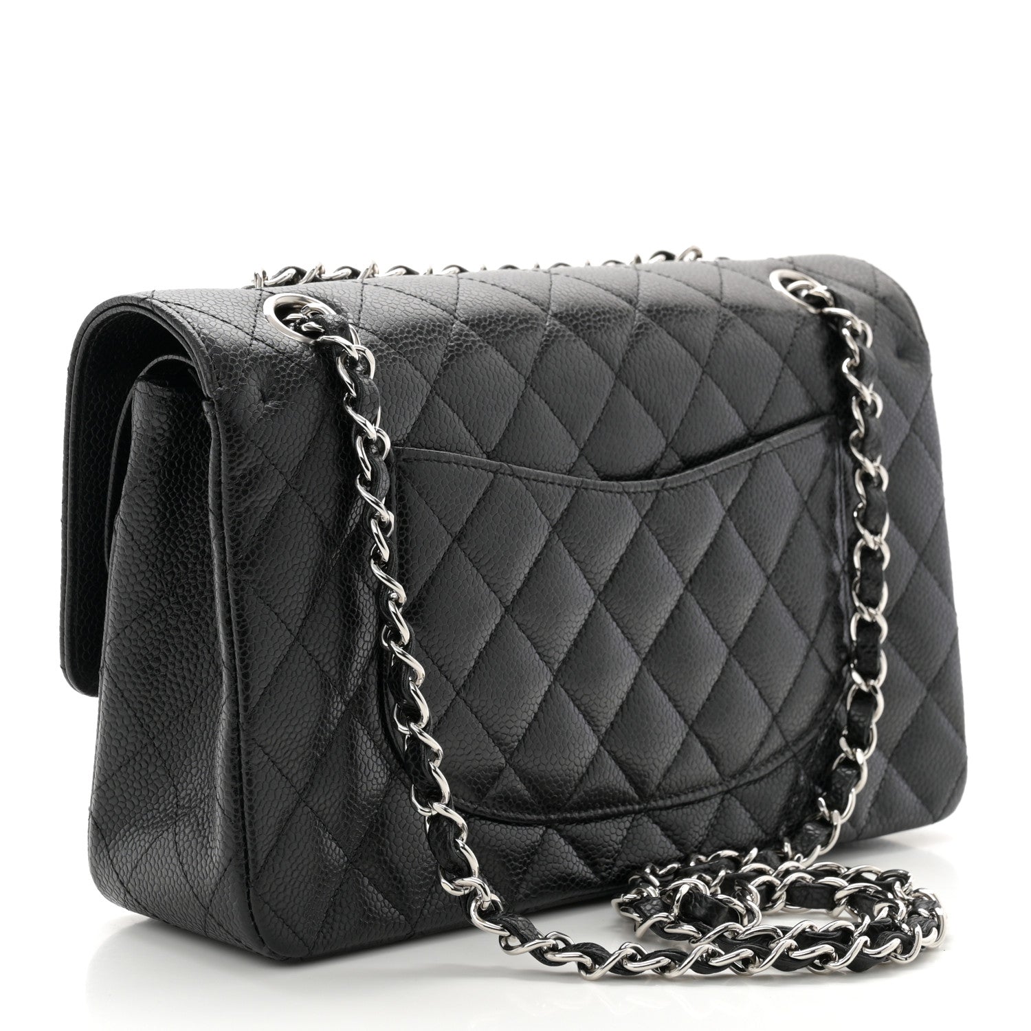 Chanel Caviar Quilted Medium Double Flap Black 3 of 12