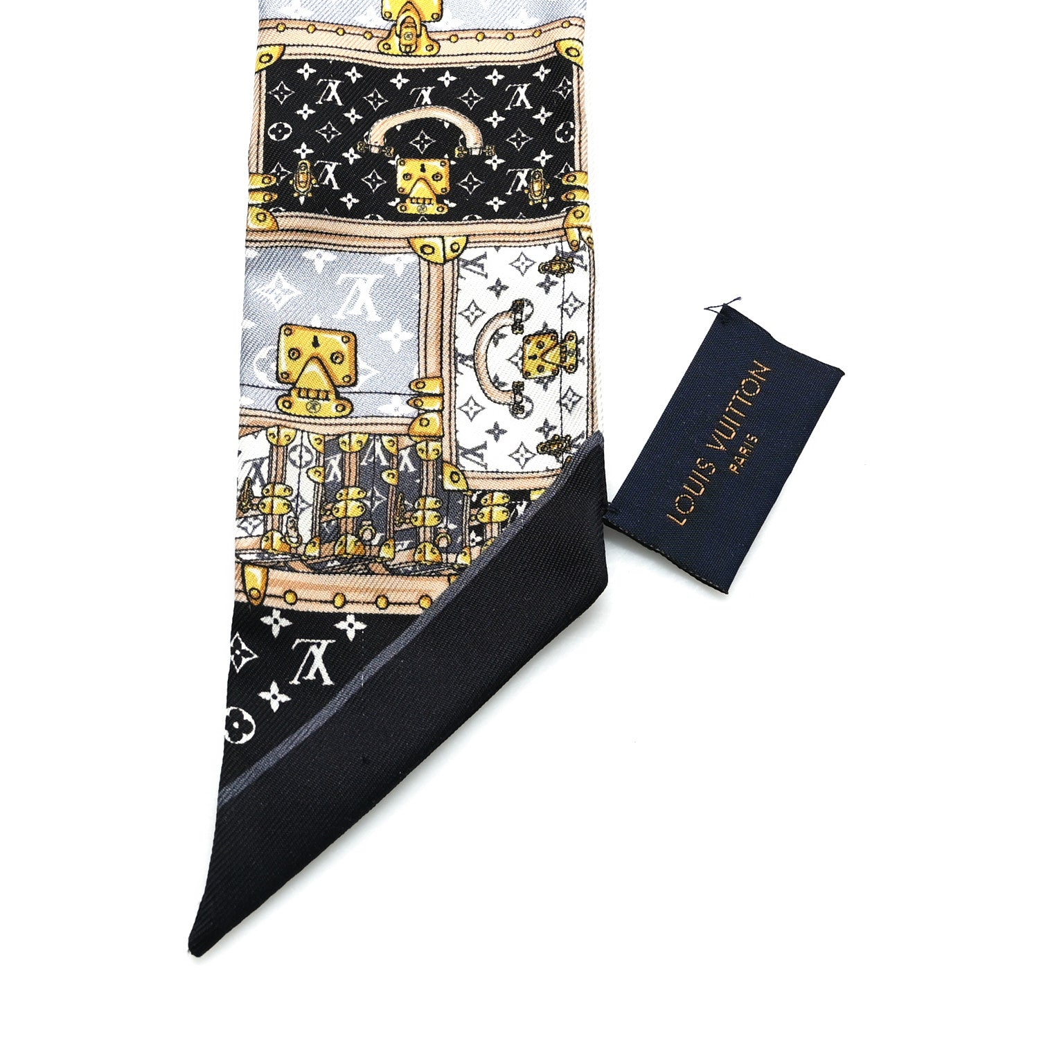 Louis Vuitton Silk Monogram Let's Go BB Bandeau Black 2 of 3