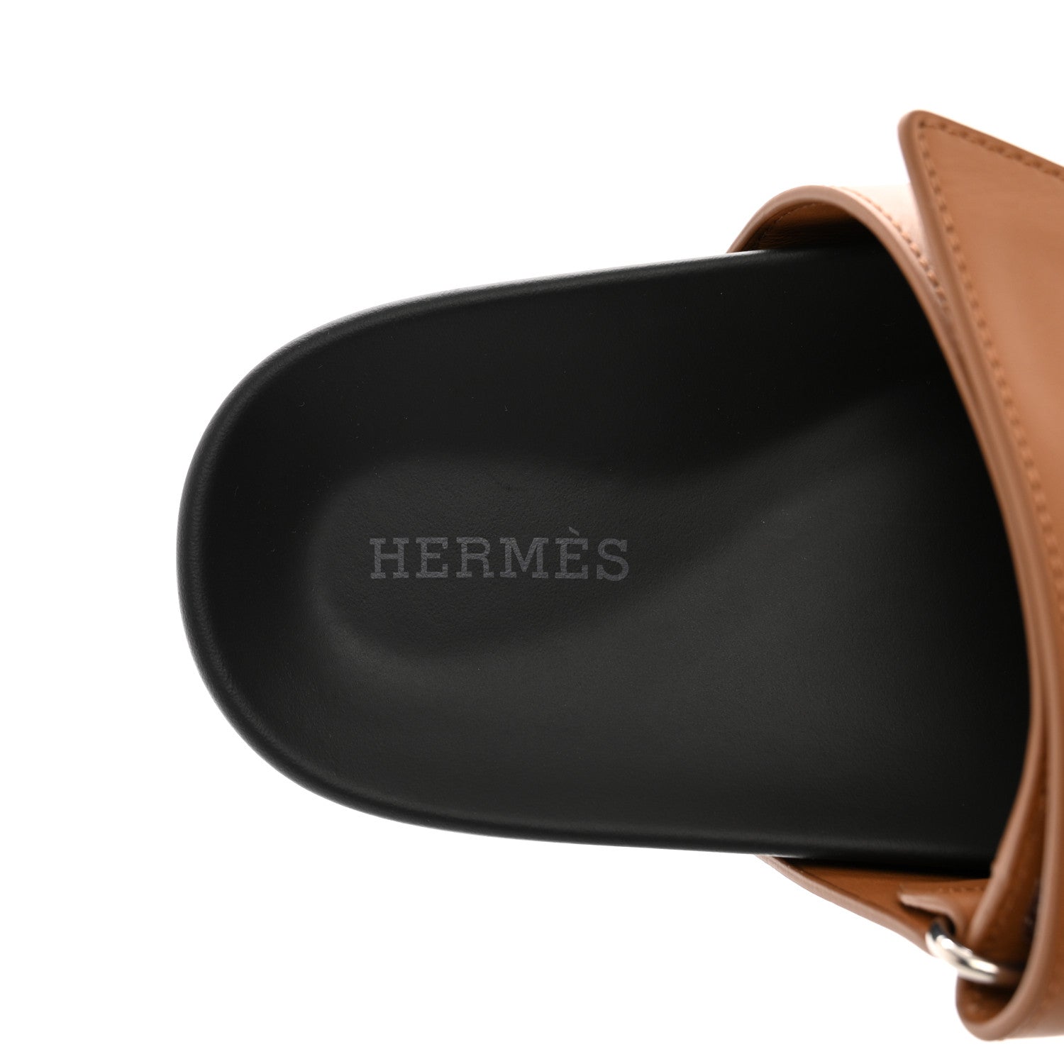Hermes Calfskin Womens Chypre Sandals 36.5 Naturel 7 of 9
