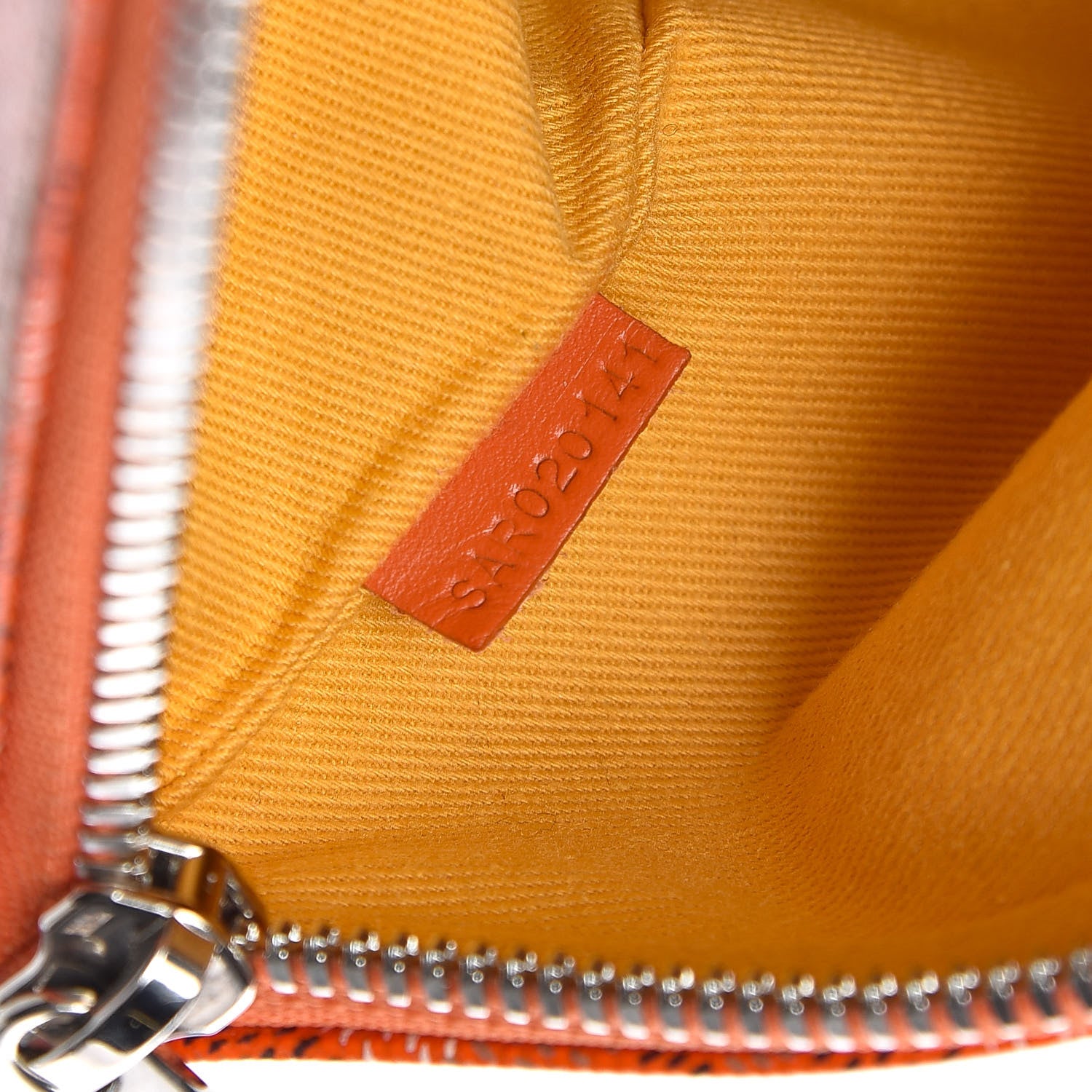 Goyard Goyardine Senat Pochette MM Orange 7 of 10