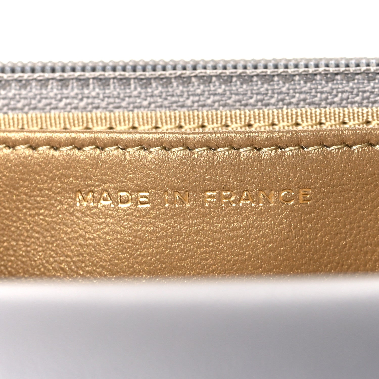 Chanel Lambskin Quilted CC Pearl Crush Wallet on Chain WOC Grey 7 of 11