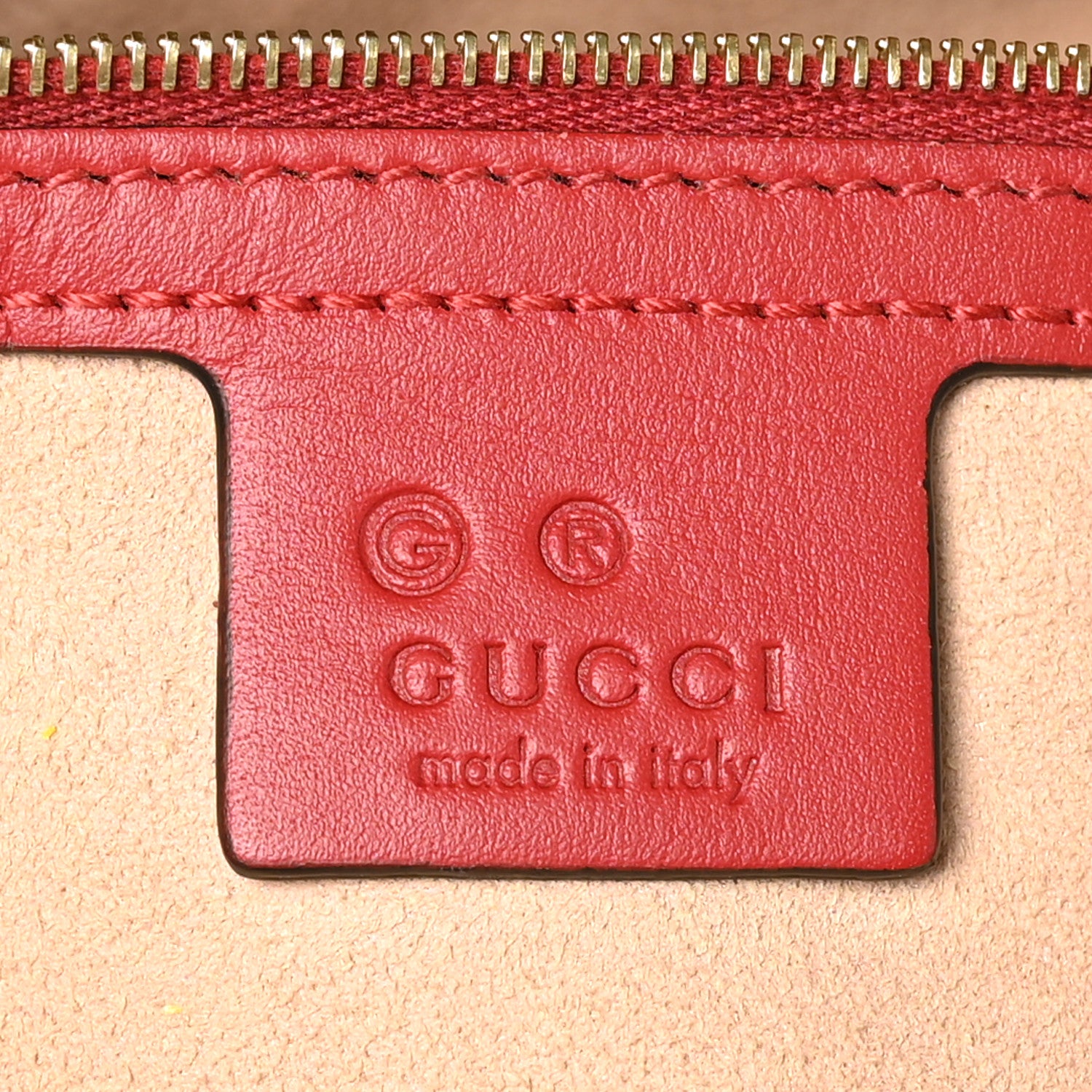 Gucci GG Supreme Monogram Blooms Medium Zippered Bucket Tote Beige Blue Navy Hibiscus Red 6 of 9
