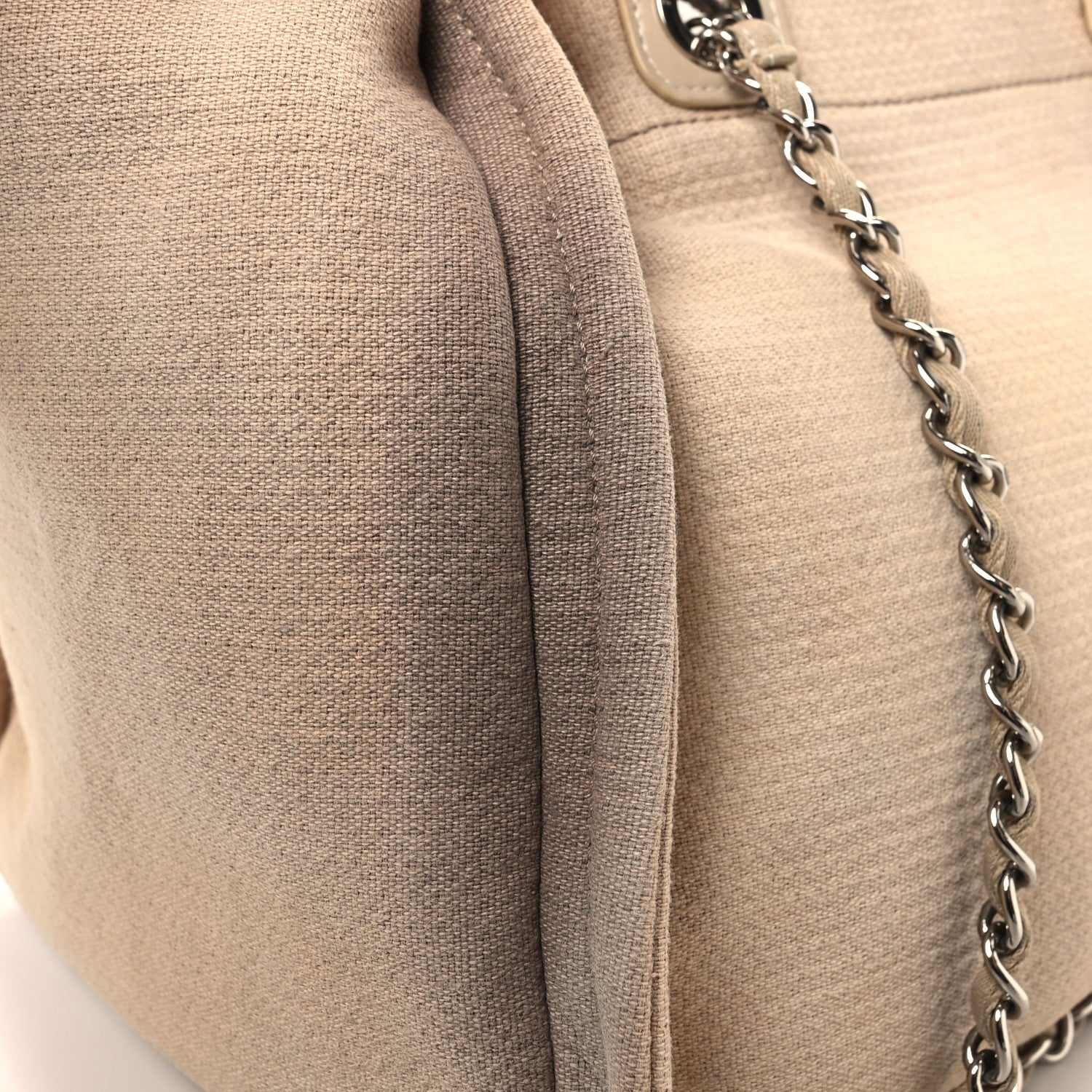 Chanel Mixed Fibers Medium Deauville Tote Beige 13 of 14
