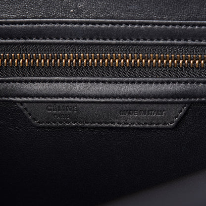 Celine Smooth Calfskin Goat Fur Mini Luggage Brown 8 of 8