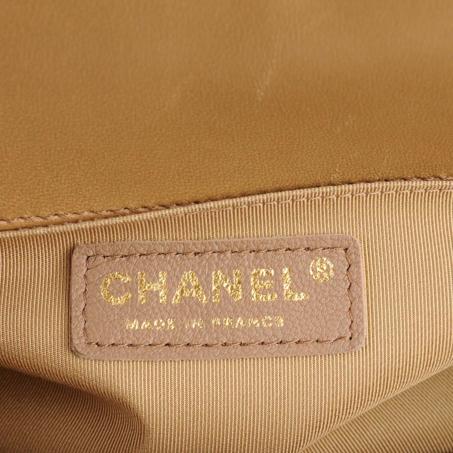 Chanel Iridescent Glazed Calfskin Quilted New Medium Boy Flap Dark Beige 6 of 7