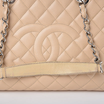 Chanel Caviar Quilted Grand Shopping Tote GST Beige Clair 28 of 33