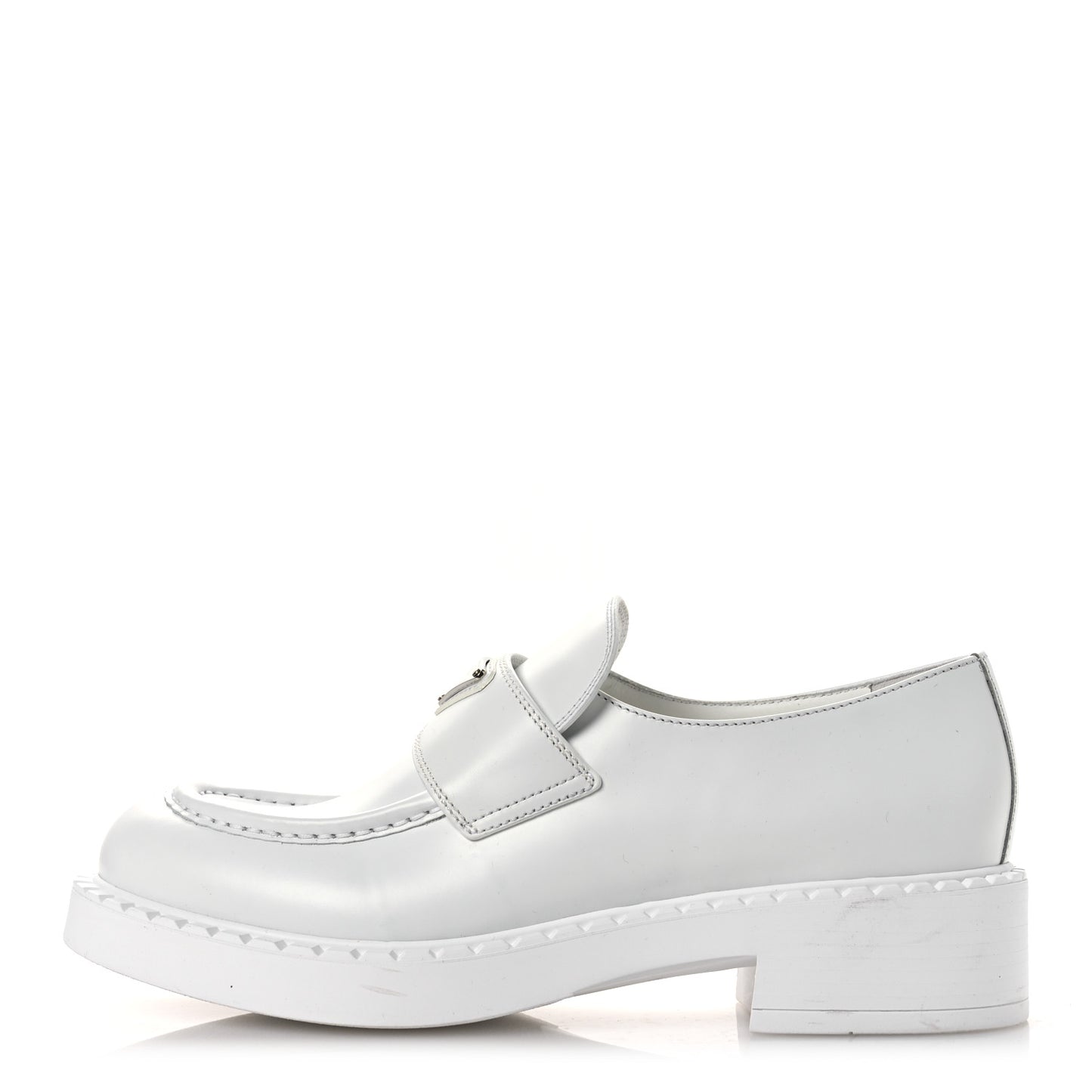 Spazzolato Triangle 50mm Loafers 41 White