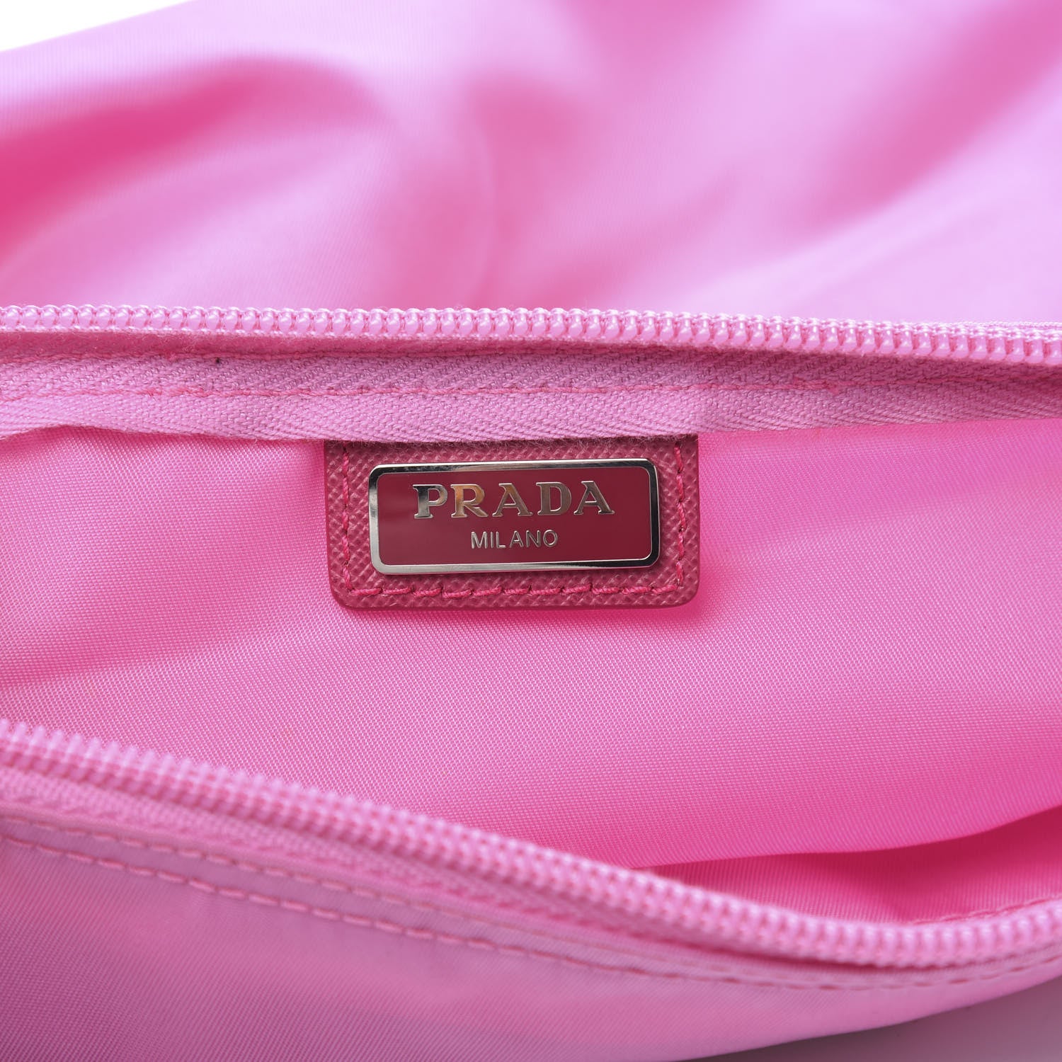Prada Nylon Vela Cosmetic Pouch Begonia 6 of 10