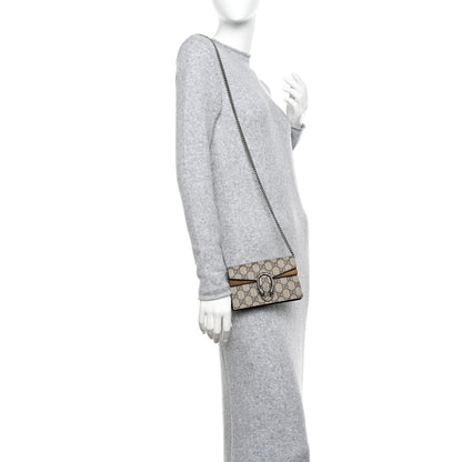 Gucci GG Supreme Monogram Super Mini Dionysus Shoulder Bag Taupe 2 of 12