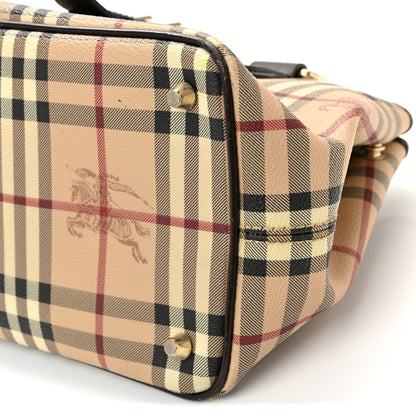 Burberry Haymarket Check Eden Tote Chocolate 9 of 11