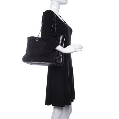 Chanel Glazed Calfskin Small Deauville Tote Black 2 of 11