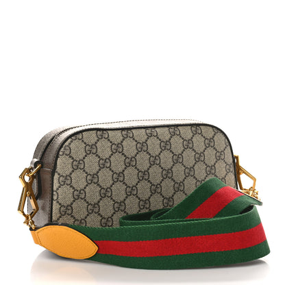 Gucci GG Supreme Monogram Web Neo Vintage Shoulder Bag Beige New Acero Crop 3 of 10