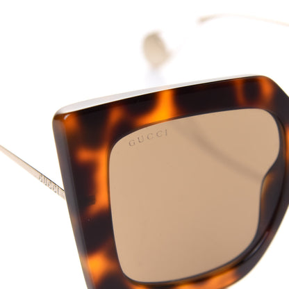 Gucci Acetate Oversize Square Frame GG0435S Sunglasses Havana 7 of 9