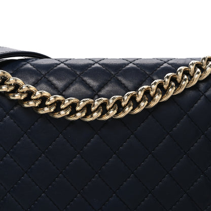 Chanel Lambskin Quilted New Medium Boy Flap Navy 8 of 11
