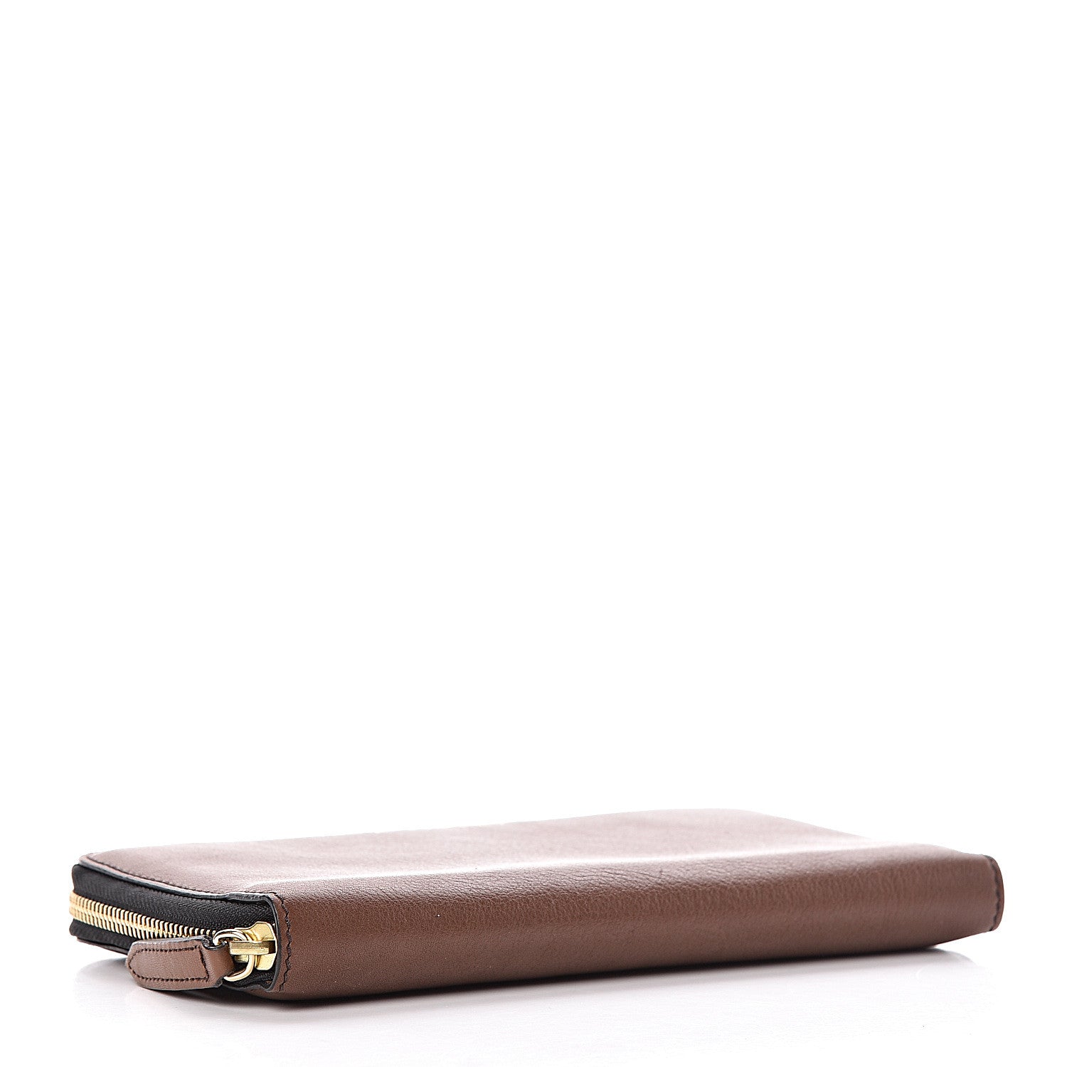 Burberry Signature Grain Calfskin Soft Renfrew Zip Around Wallet Tan 4 of 15