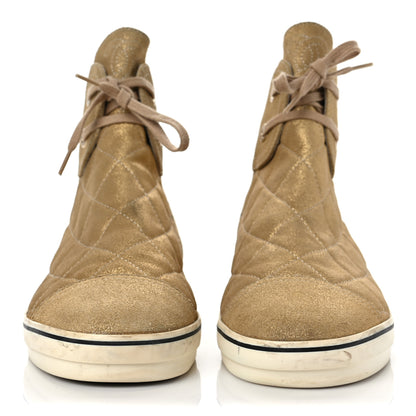 Chanel Quilted High Top Sneakers 41 2 of 10