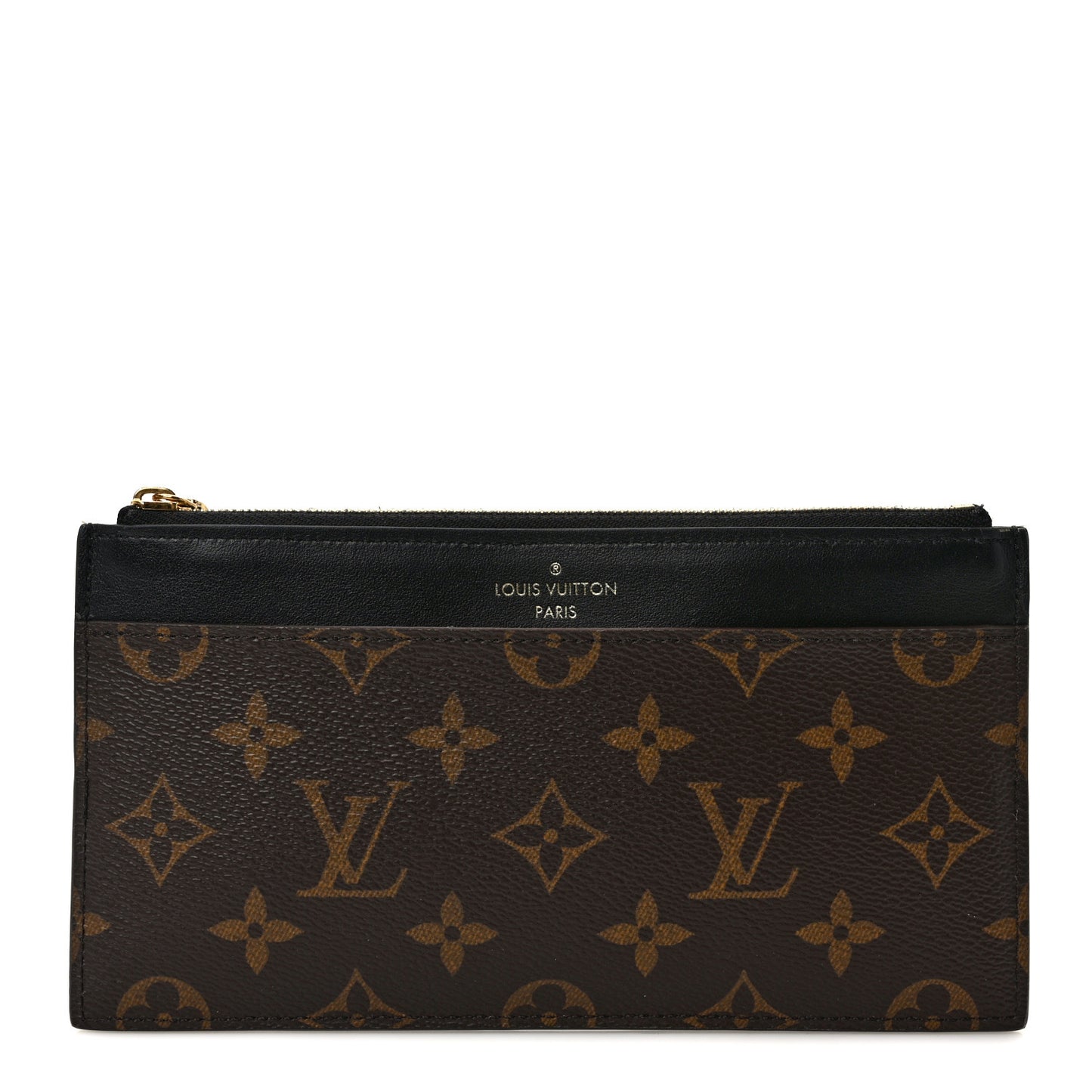 Monogram Slim Purse Black