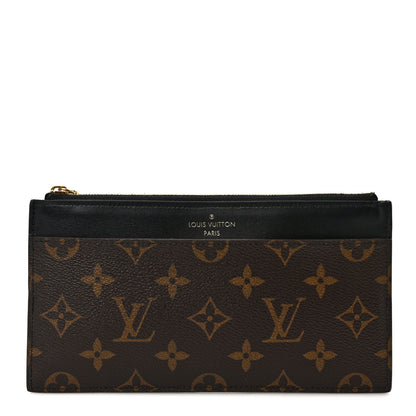 Louis Vuitton Monogram Slim Purse Black 1 of 7
