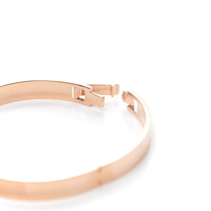 Hermes 18K Rose Gold Diamond PM H D'Ancre Bracelet SH 5 of 6